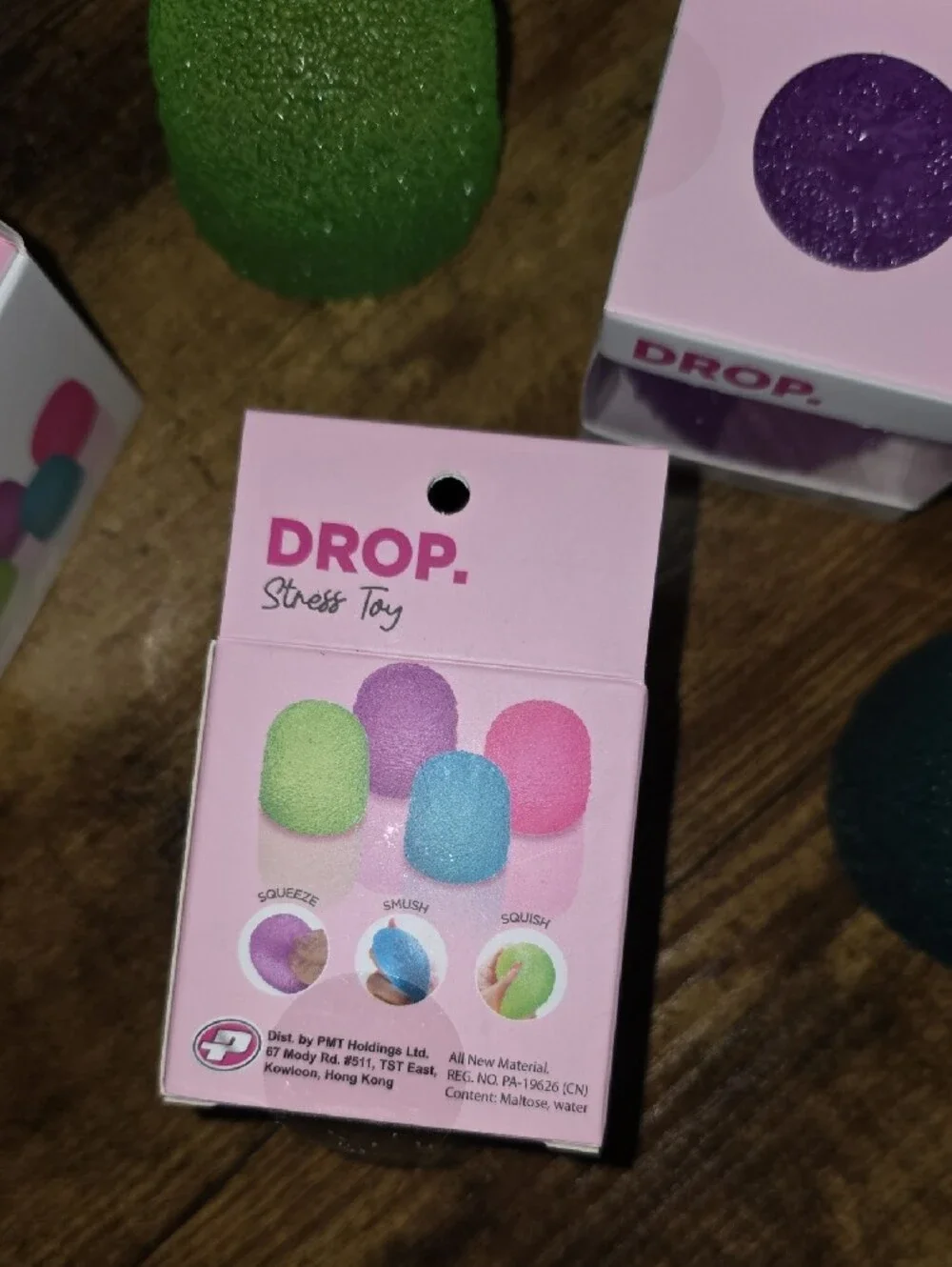 Pink Stress Ball - Soft Squeeze Stress Toy Gumdrop